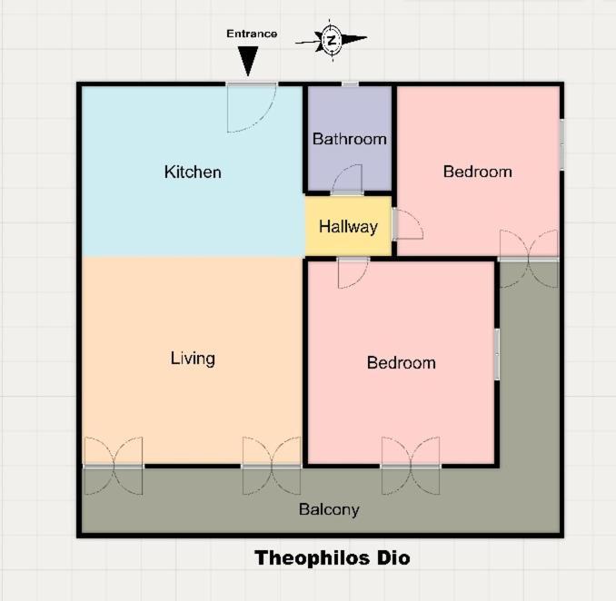 Theophilos Dio Agios Stefanos  Eksteriør billede